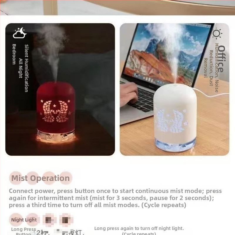 USB drėkintuvas miegamajam namams automobiliui biurui darbalaukiui purškiamas vandens papildymo įrenginys automobiliui, mažas nešiojamas