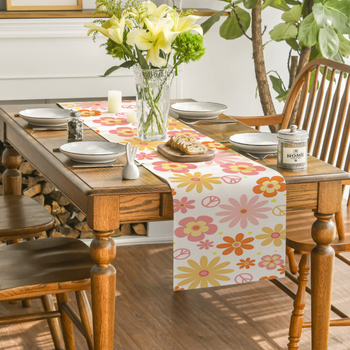 Червени оранжеви макове Пътека за маса Кухня Кетъринг Семейно парти Сватба Декоративна покривка за маса