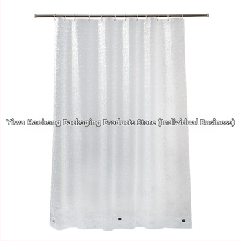 Piiriülene platvormiga vannitoa kardin EVA veekindel kivikestega dušikardin voodriga kardin laos Hulgimüük Veekindel paksendatud rippkardin