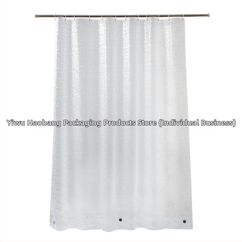 Трансгранична платформа за баня Завеса за баня EVA Водоустойчива камъчеста завеса за душ с подплата на склад на едро Водоустойчива удебелена висяща завеса