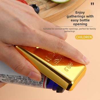 Νέα δημιουργική προσομοίωση ανοιχτηριού μπουκαλιών χρυσό ανοιχτήρι κονσερβών από ανοξείδωτο ατσάλι ανοιχτήρι μπουκαλιών μπύρας ανοιχτήρι κρασιού χονδρικής
