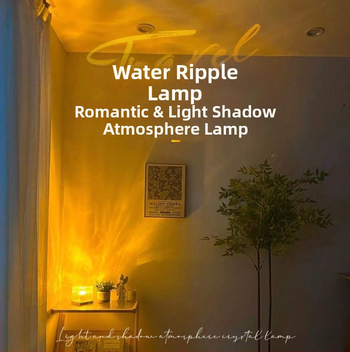 Διασυνοριακό φως νύχτας Amazon Shadow Led Water Ripple Atmosphere Lighting Ambientlighting Προστασία ματιών με δυνατότητα ρύθμισης έντασης
