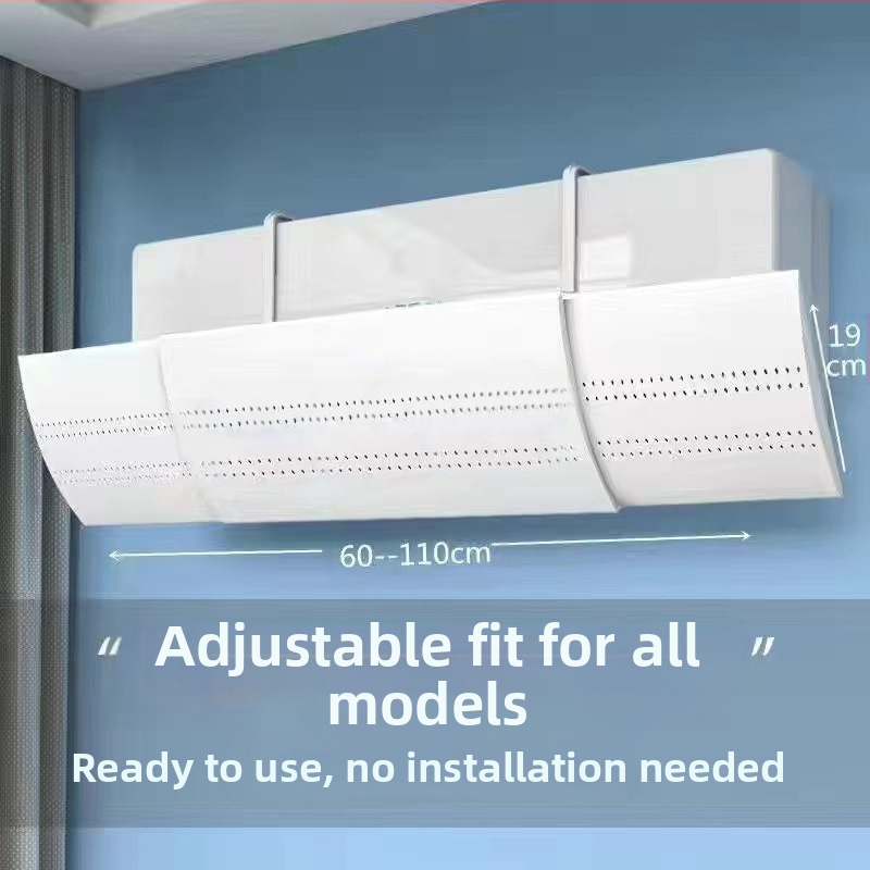 B tipo padidinto dydžio oro kondicionierius, priekinis stiklas su apsauga nuo tiesioginio oro išleidimo angos, prie sienos tvirtinamas oro kondicionierius, vėjo deflektorius, ištempiamas tipas