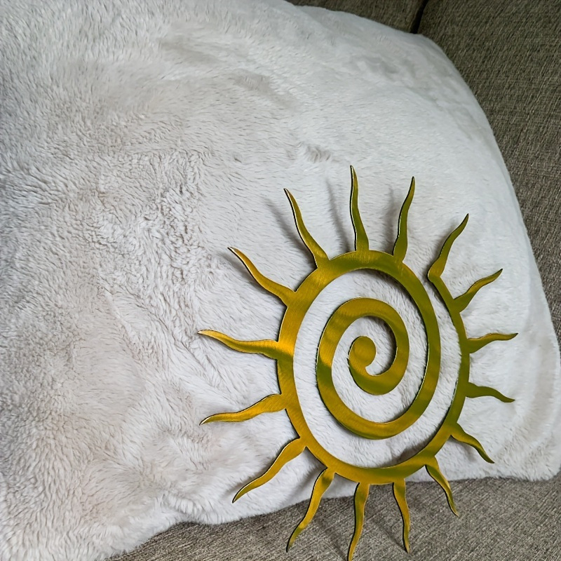 Стенно лого със спираловидно слънце | Декорация за вътрешен двор | подарък за новодомци | Декорация за веранда
