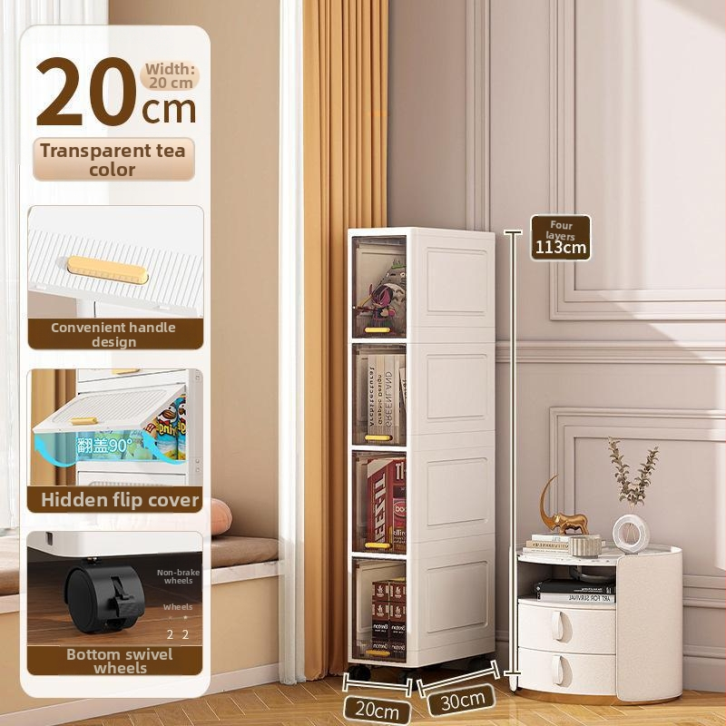 Piiriülene lünkade hoiukapp elutoa beebimänguasjade suupistete mitmekihiline kapp riiete hoiukapp kodu tolmukindel hoiuriiul