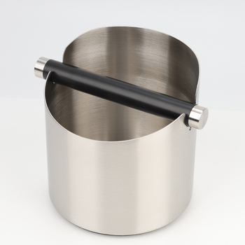 Hulgimüük väikese mahutavusega roostevabast terasest pulbriämber kohvi koputama räbupaak kohvimasina pulbrikarp jäätmeräbu ämber pulbripaak