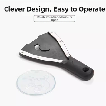 Χονδρικό δημιουργικό ανοιχτήρι κονσερβών από ανοξείδωτο χάλυβα πολλαπλών χρήσεων πλαστικό ανοιχτήρι μπουκαλιών κουζίνας μικρό ανοιχτήρι καπακιού εργαλείου