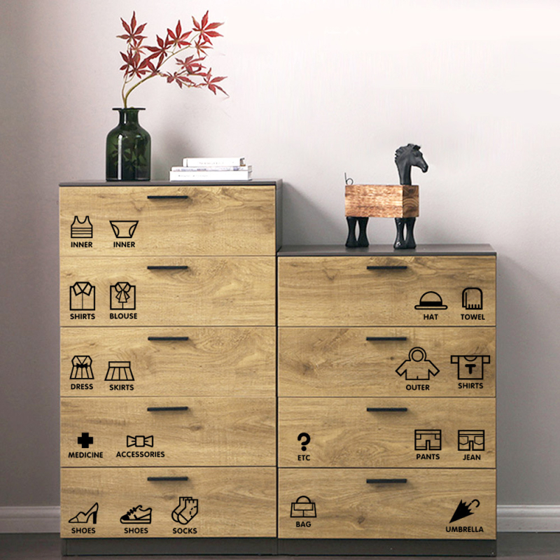 Angliški sienų lipdukai kūdikio kambariui miegamajam, daiktų laikymo klasifikacija, 20 drabužių rinkinys, logotipas, klasifikacija T1227, nuimamas