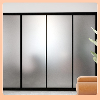 Чисто бяло матирано електростатично стъклено фолио без лепило, полупрозрачно, непрозрачно, за баня, стикер за прозорец с плъзгаща се врата.