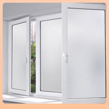 Чисто бяло матирано електростатично стъклено фолио без лепило, полупрозрачно, непрозрачно, за баня, стикер за прозорец с плъзгаща се врата.