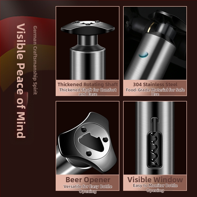 Otvárač na fľaše z nehrdzavejúcej ocele, hotelový domáci skrutkovač na pivo, sada na víno, otvárač na fľaše, otvárač na víno, kuchynský gadget.
