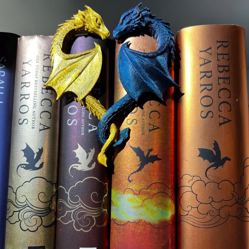 Трансгранични експлозии 3D печат драконова ъглова декорация с форма на сърце двоен дракон висулка за рафт за книги за домашно обучение атмосфера декорации