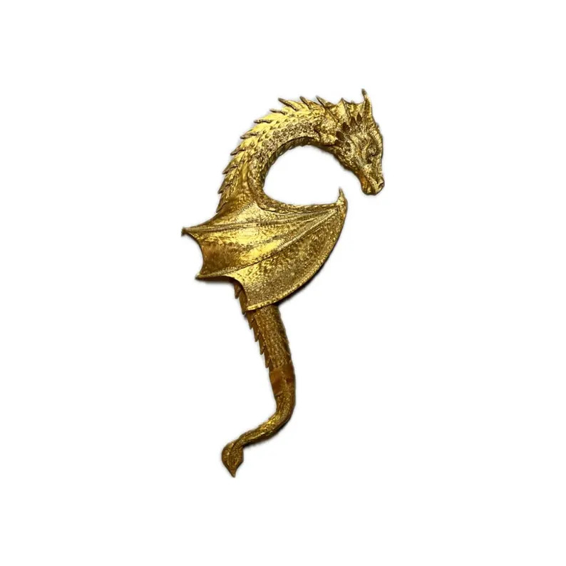 Трансгранични експлозии 3D печат драконова ъглова декорация с форма на сърце двоен дракон висулка за рафт за книги за домашно обучение атмосфера декорации