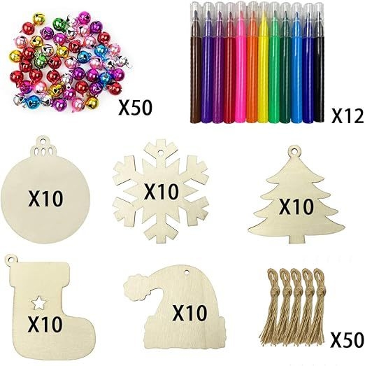 Великденски дървени висящи орнаменти, недовършени дървени нарязани яйца, детски занаяти, „Направи си сам“ дървени висящи декорации за парти