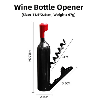 Loominguline külmkapimagnetiga multifunktsionaalne veinipudeliavaja plastveinipudel laos