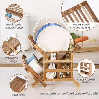 Tarpvalstybinis medinis indų laikymo stovas, virtuvės stalo reikmenys, drenažo stovas, lazdelės, narvelis, sulankstomas vandens puodelis, stalo reikmenų džiovyklė