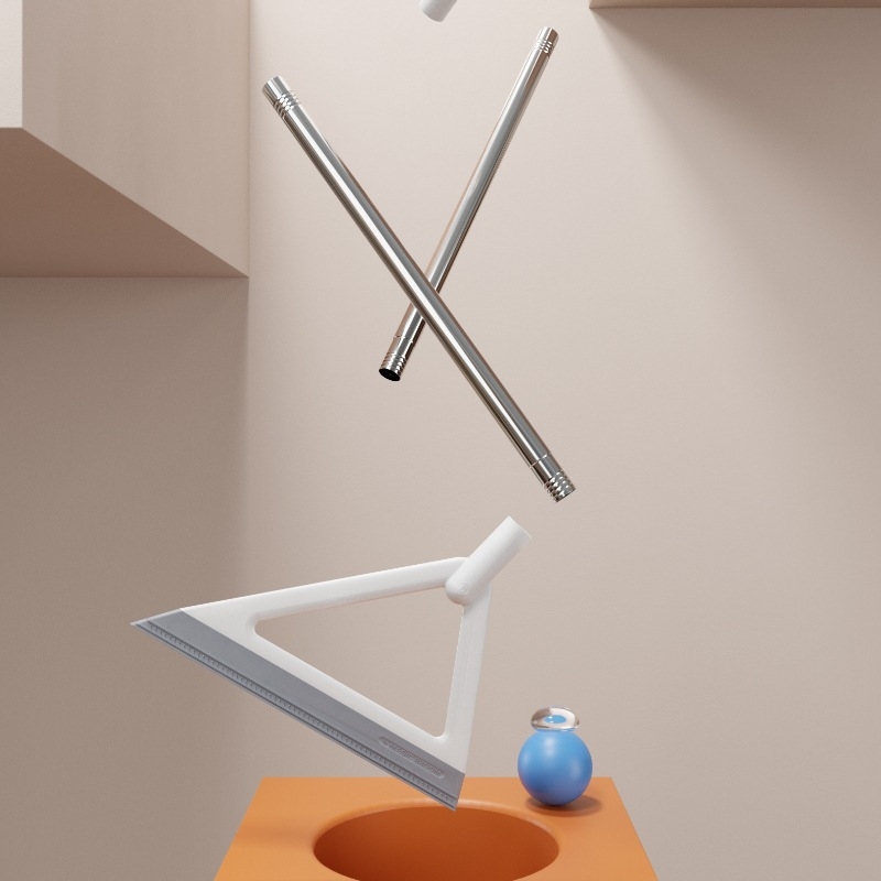 Magiška šluota, buitinė valytuvo šluostė, vonios kambario silikoninis valytuvas, tualeto grindų šlavimas, tingus artefaktas