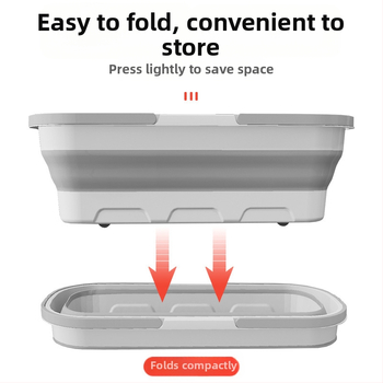 Lauko nešiojamas suspaudimo žvejybos nešiojamas silikoninis sulankstomas kibiras daugiafunkcis buitinis rankų darbo plovimo šluostė su kibiru