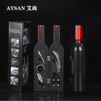 Ανοιχτήρι μπουκαλιών κρασιού, σετ ανοιχτηριών μπουκαλιών κρασιού, σε σχήμα ποτηριού κρασιού, σετ πέντε τεμαχίων