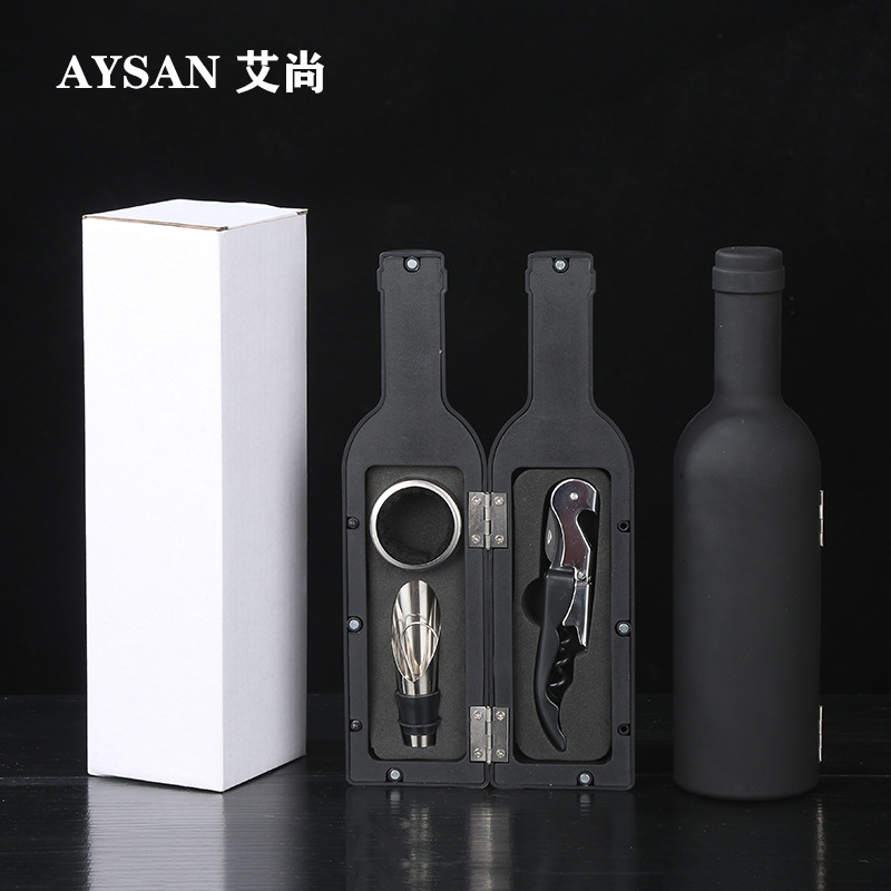 Ανοιχτήρι μπουκαλιών κρασιού, σετ ανοιχτηριών μπουκαλιών κρασιού, σε σχήμα ποτηριού κρασιού, σετ πέντε τεμαχίων