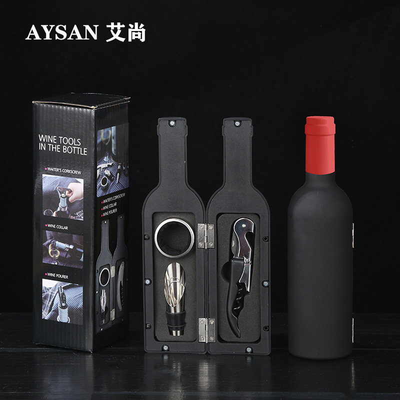 Ανοιχτήρι μπουκαλιών κρασιού, σετ ανοιχτηριών μπουκαλιών κρασιού, σε σχήμα ποτηριού κρασιού, σετ πέντε τεμαχίων