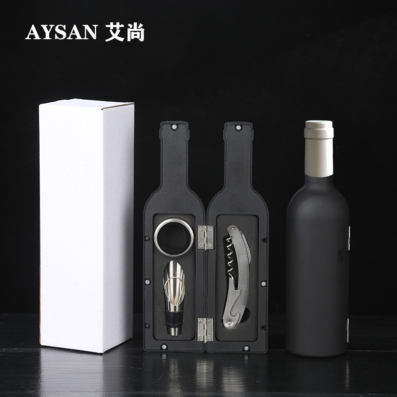 Ανοιχτήρι μπουκαλιών κρασιού, σετ ανοιχτηριών μπουκαλιών κρασιού, σε σχήμα ποτηριού κρασιού, σετ πέντε τεμαχίων