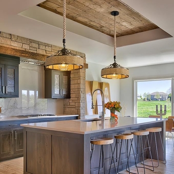 Zhongshani lambid, Ameerika retro maamaja kanepiköiega lühter, kohvik, restoran, baar, baari atmosfäär, jurta lühter