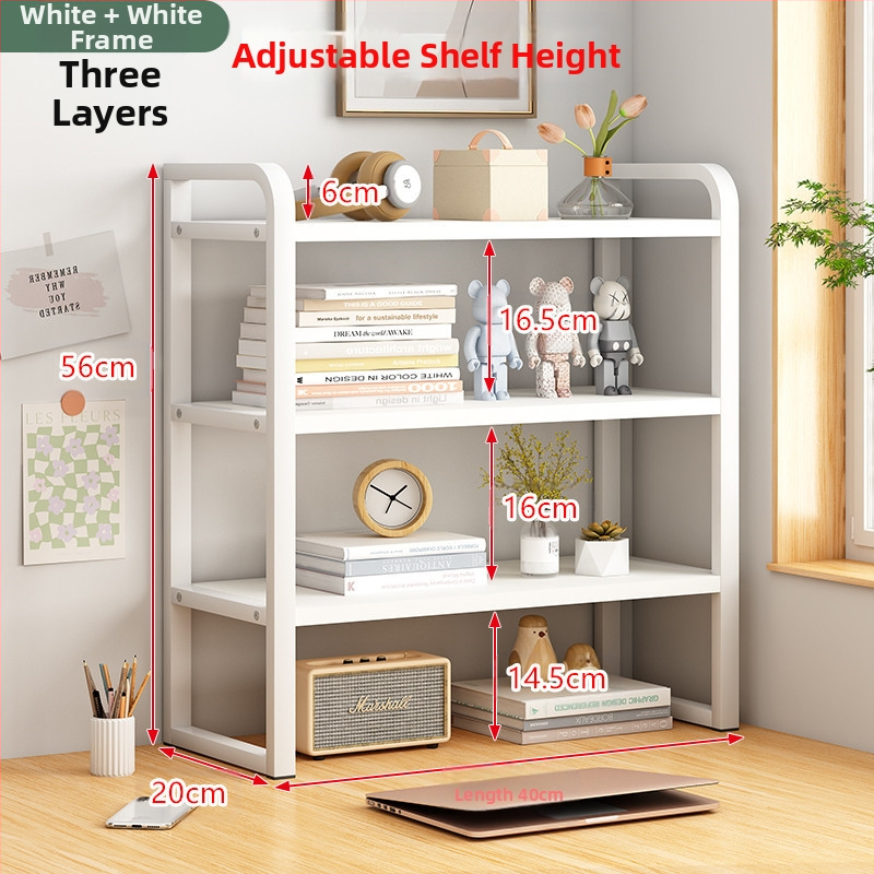 Ρυθμιζόμενη βιβλιοθήκη για ψηλό όροφο, πολυεπίπεδη βιβλιοθήκη αποθήκευσης για το σπίτι, ενσωματωμένη βιβλιοθήκη τοίχου για το σπίτι, βιβλιοθήκη για το πάτωμα, επιφάνεια εργασίας