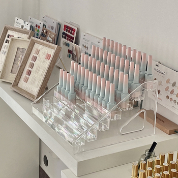 Küünekunsti vitriin, lauaarvuti, küünelakiliim, mitmekihiline akrüül, läbipaistev astmeline vitriin, küünelakiliimi hoiuriiul