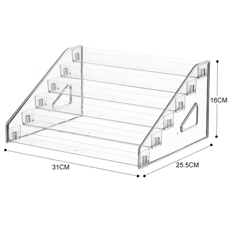 Küünekunsti vitriin, lauaarvuti, küünelakiliim, mitmekihiline akrüül, läbipaistev astmeline vitriin, küünelakiliimi hoiuriiul