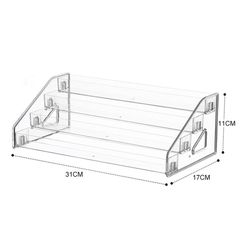 Küünekunsti vitriin, lauaarvuti, küünelakiliim, mitmekihiline akrüül, läbipaistev astmeline vitriin, küünelakiliimi hoiuriiul