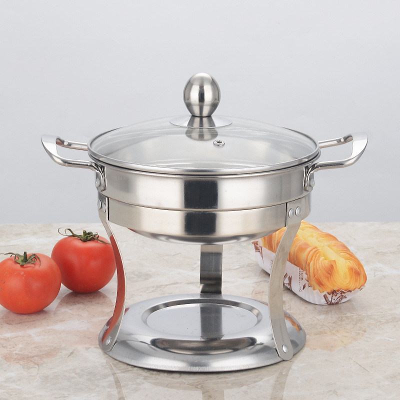 Tiesioginis gamyklos tiekimas nerūdijančio plieno alkoholio viryklė karštas puodas augalinis aliejus mažas karštas puodas mandarinų ančių puodas viešbučio restoranas iškylų išsinešimui