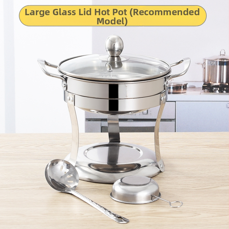 Tiesioginis gamyklos tiekimas nerūdijančio plieno alkoholio viryklė karštas puodas augalinis aliejus mažas karštas puodas mandarinų ančių puodas viešbučio restoranas iškylų išsinešimui