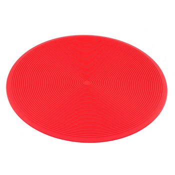 Paksendatud 10-tolline 12-tolline ümmargune keermega mikrolaineahju matt silikoonpadi libisemiskindel kõrge temperatuuriga induktsioonpliidi matt potimatt
