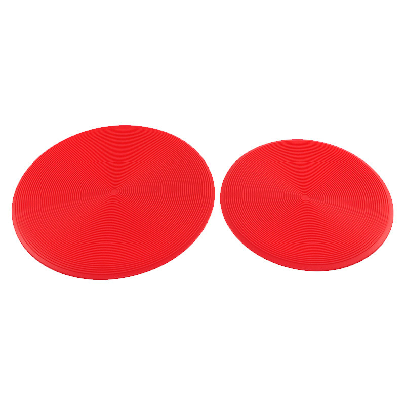 Paksendatud 10-tolline 12-tolline ümmargune keermega mikrolaineahju matt silikoonpadi libisemiskindel kõrge temperatuuriga induktsioonpliidi matt potimatt