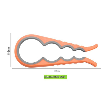 Κατασκευαστές σε απόθεμα δύο χρωμάτων, πολυλειτουργικό ανοιχτήρι μπουκαλιών τεσσάρων σε ένα, πλαστικό αντιολισθητικό ανοιχτήρι κονσερβών με βιδωτό καπάκι που εξοικονομεί εργασία