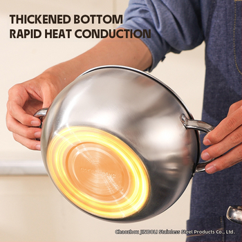 Nerūdijančio plieno perlinis puodas, šešių dalių dvigubos ausies sriubos puodas, tinkantis virtuviniam puodui, sriubos puodui, makaronų puodui, karštam puodui, aukštam sriubos puodui