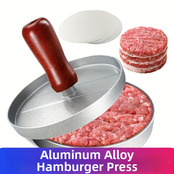 Amazoni enimmüüdud käsitsi hamburgeriliha press, burgeripressi vorm, ümmargune lihakotletipress, alumiiniumisulamist hamburgeritegija