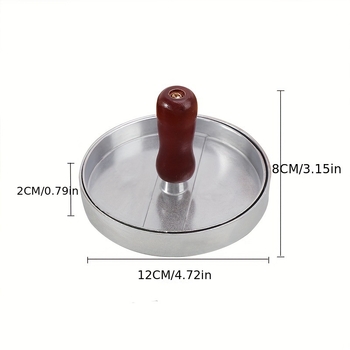 Amazoni enimmüüdud käsitsi hamburgeriliha press, burgeripressi vorm, ümmargune lihakotletipress, alumiiniumisulamist hamburgeritegija