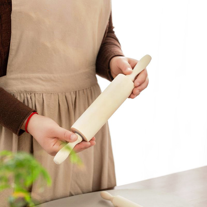 Lotoso medienos buitinis kočėlas be dažų be vaško volelis kočėlas koldūnų odos spaudimo lazdelė kepimo virtuvės LOGOTIPAS