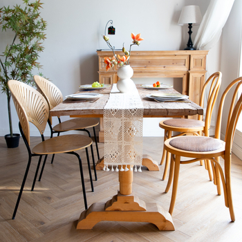 Tarpvalstybinė austa stalo vėliavėlė, šoninė spintelė, knygų lentyna, televizoriaus spintelės užvalkalas, medžiaginis stalo kilimėlis, tuščiavidurė „Amazon Homestay“ staltiesė, universalus užvalkalas, rankšluostis