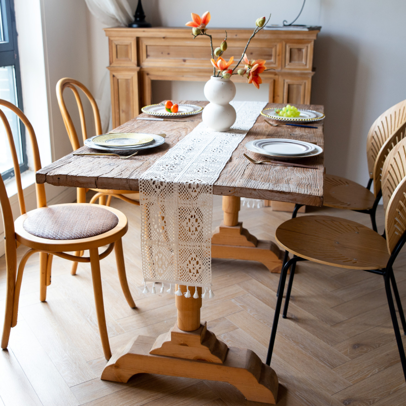 Tarpvalstybinė austa stalo vėliavėlė, šoninė spintelė, knygų lentyna, televizoriaus spintelės užvalkalas, medžiaginis stalo kilimėlis, tuščiavidurė „Amazon Homestay“ staltiesė, universalus užvalkalas, rankšluostis