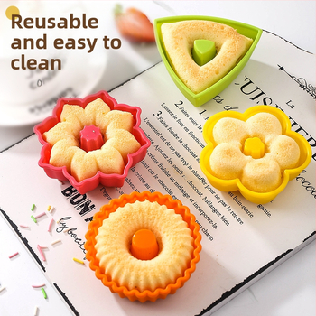 24-osaline komplekt paksendatud silikoonist muffinikoogivorme, 6 kujuga sõõrikud, isetehtud magustoitude muffinivormid