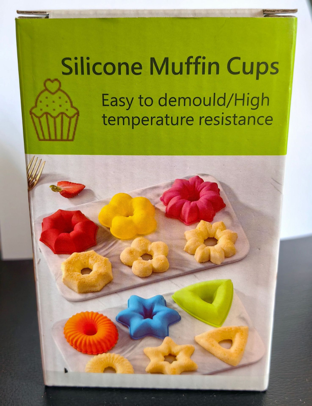 24-osaline komplekt paksendatud silikoonist muffinikoogivorme, 6 kujuga sõõrikud, isetehtud magustoitude muffinivormid