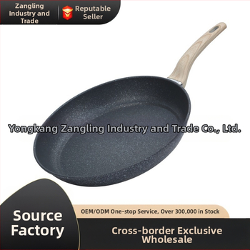 Vulkaninė maifano akmens keptuvė nepridegančia keptuve, buitinė kepsnio keptuvė, blynų keptuvė, kiaušinių keptuvė, blynų keptuvė, indukcinė viryklė