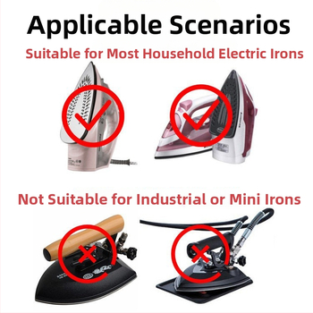 Aukštos kokybės buitinis lyginimo batų lyginimo batų užvalkalas, apsaugantis nuo šviesos, apsaugantis nuo nudegimų, garinis lygintuvo dugno užvalkalas, universalus buitinis elektrinis lygintuvas