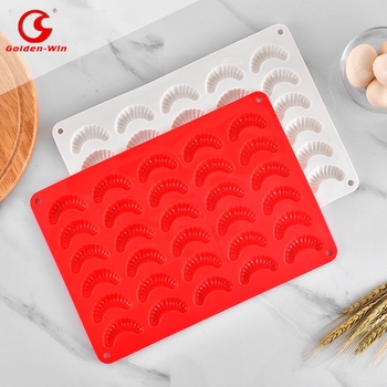 Mufă de silicon pentru croissant, mufă de tort din silicon, mufă de ciocolată, ustensile de copt pentru înghețată DIY, en-gros