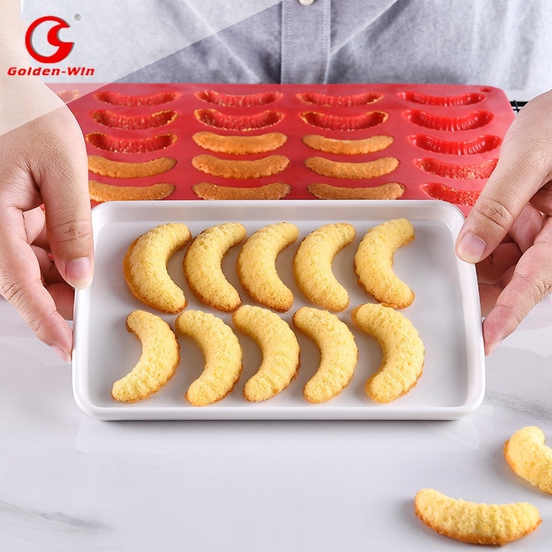 Mufă de silicon pentru croissant, mufă de tort din silicon, mufă de ciocolată, ustensile de copt pentru înghețată DIY, en-gros