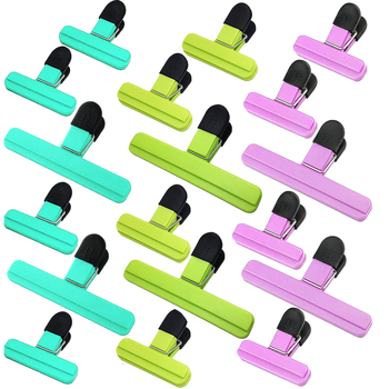 T formos virtuvės maisto sandarinimo spaustukas bulvių traškučiams užkandžių pakavimui tvirtas sandarinimo spaustukas nepralaidus drėgmei plastikinio maišelio sandarinimo spaustukas