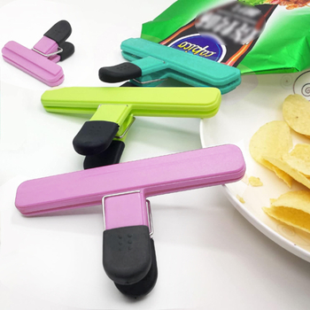 T formos virtuvės maisto sandarinimo spaustukas bulvių traškučiams užkandžių pakavimui tvirtas sandarinimo spaustukas nepralaidus drėgmei plastikinio maišelio sandarinimo spaustukas